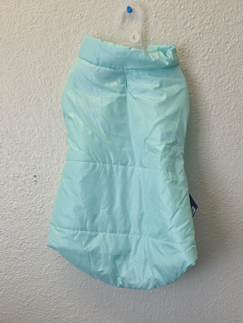 Light Blue Insulated Dog Puffer Coat - Brand Unspecified